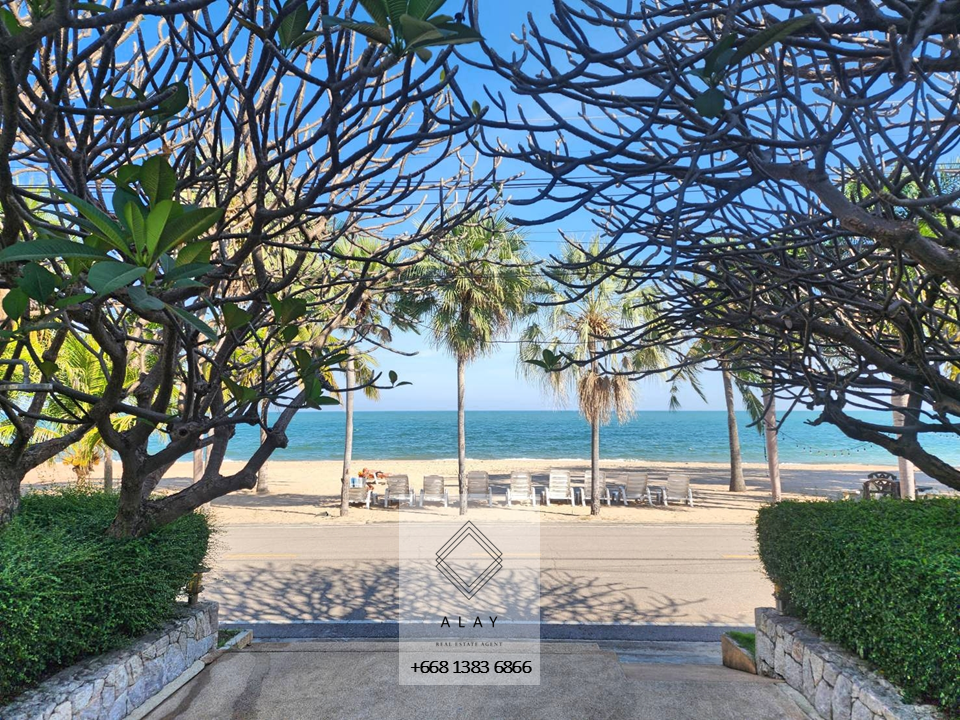 For SaleCondoCha-am Phetchaburi : Condo for sale in the sea, large room, wide balcony, only 8.2 million sea views