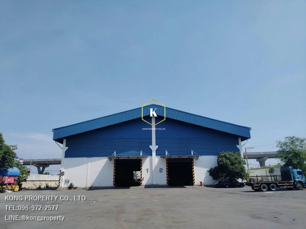 For RentWarehouseMahachai Samut Sakhon : For rent - selling warehouses next to Rama 2 Road, Krabue, Samut Sakhon, with 10 cranes.