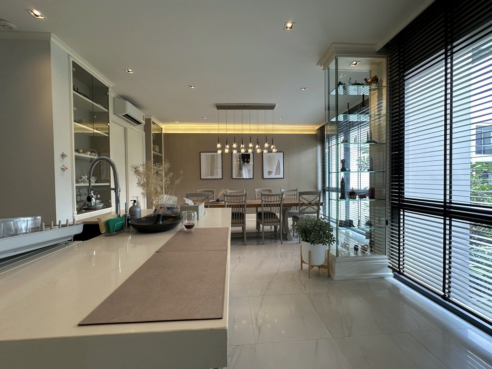 For SaleHouseRama9, Petchburi, RCA : Sell ​​luxury houses for Super Luxury - PARC PRIVA, 5 bedrooms, 5 bathrooms