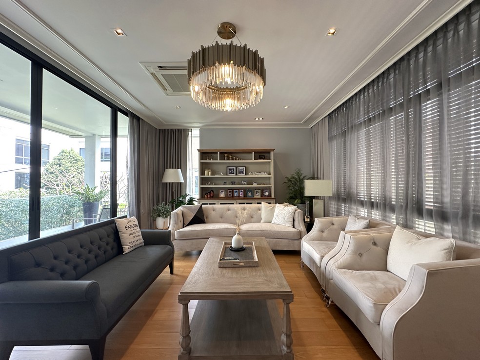 For SaleHouseRama9, Petchburi, RCA : Sell ​​luxury houses for Super Luxury - PARC PRIVA, 5 bedrooms, 5 bathrooms