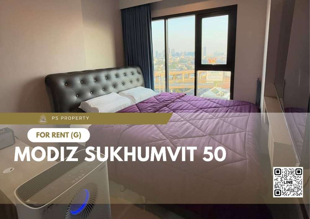 For RentCondoOnnut, Udomsuk : For rent 🔥 MODIZ Sukhumvit 50 🔥 Fully decorated room. With furniture Complete with electrical appliances, near BTS On Nut