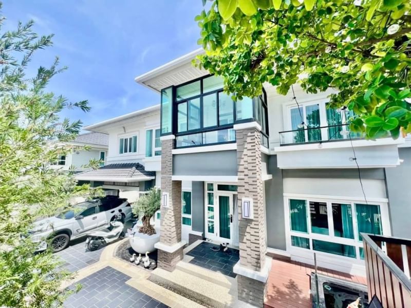 ขายบ้านพัทยา บางแสน ชลบุรี สัตหีบ : ขายบ้านศุภาลัย พาร์ควิลล์ พระยาสัจจา - สุขุมวิท แยกคีรี ชลบุรี ใกล้แมคโคร
