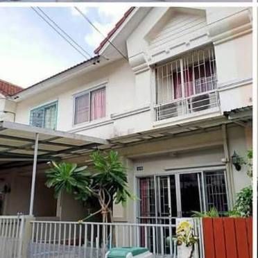 For RentTownhomeNawamin, Ramindra : 2 -storey townhouse for rent, Praphasap 2 Village (Soi Khubon 48), Kubon -Liab Khlong Song Road and Ferry (SAV431)