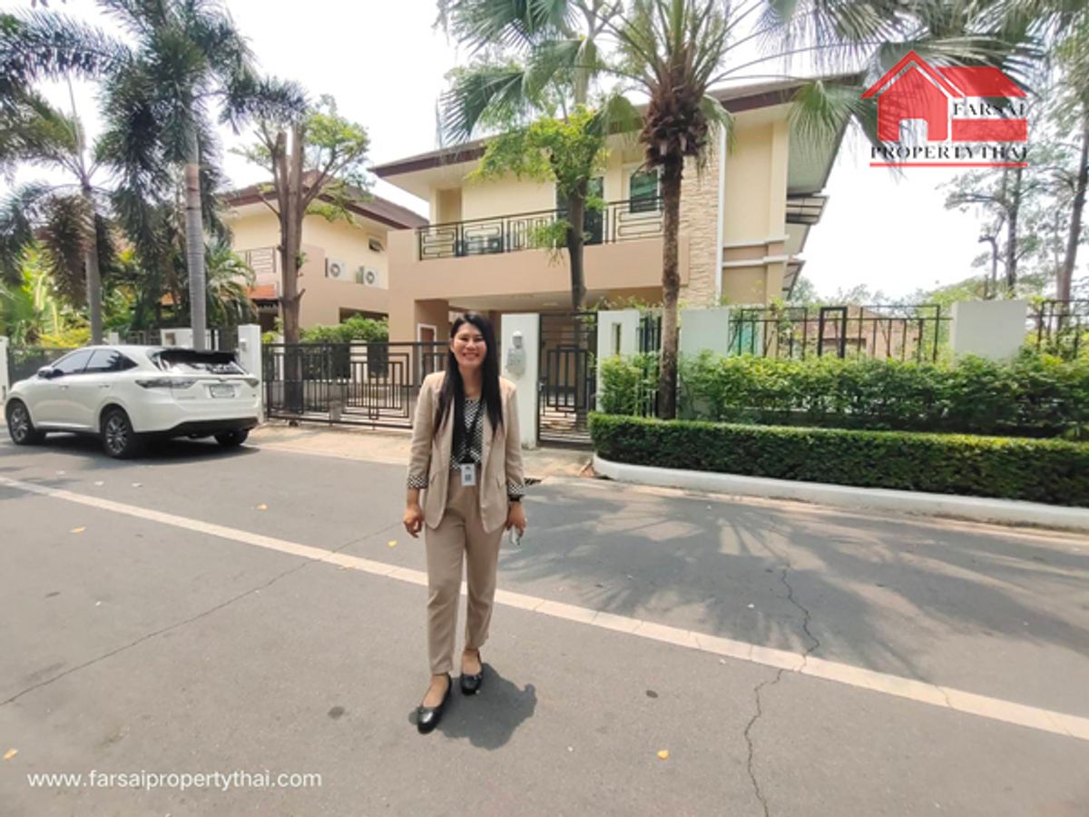 ให้เช่าบ้านลาดกระบัง สุวรรณภูมิ : ห้เช่าบ้านเดี่ยวหรู 2ชั้น สระว่ายน้ำในตัวเนื้อที่ 94ตร.ว พื้นที่ 420ตร.ม 4ห้องนอน 5ห้องน้ำ ถนนสุขาภิบาล 2 อ่อนนุช -บางนา ราคาเช่า 110,000 บ/ด