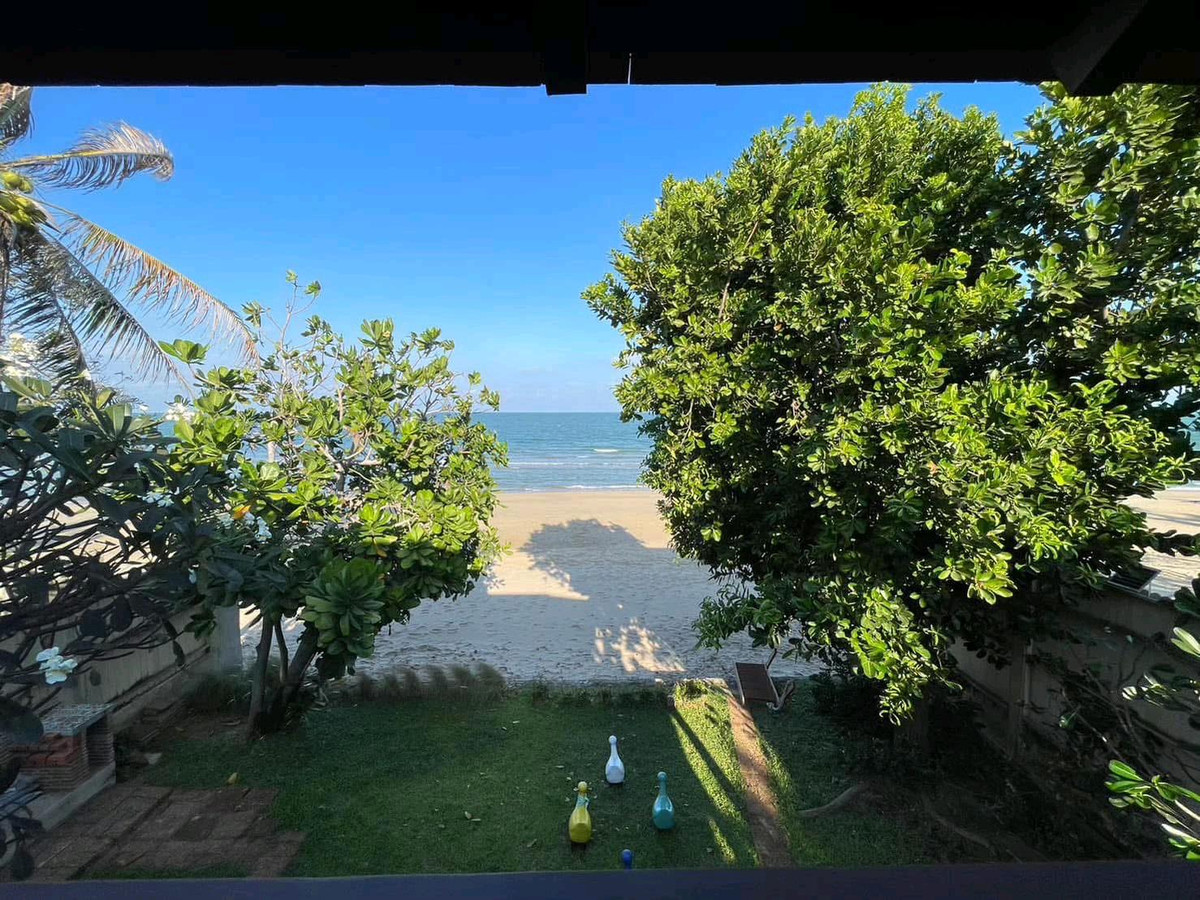 ขายบ้านหัวหิน ประจวบคีรีขันธ์ : 🌊 บ้านไม้ติดทะเล ปากน้ำปราณ เขากะโหลก — วิวทะเลส่วนตัวสุดหร◌ู