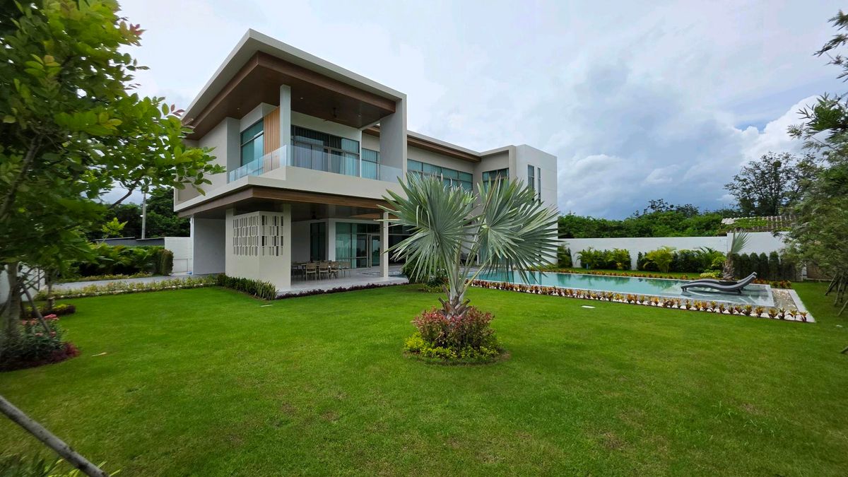 For SaleHouseHuahin, Prachuap Khiri Khan, Pran Buri : Modern house for sale, mountain view near Hua Hin