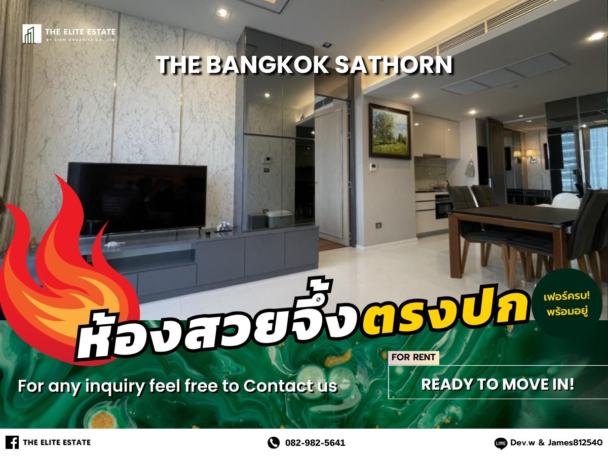 For RentCondoSathorn, Narathiwat : 🐲🍀 Nice room for rent 🐲🍀THE BANGKOK SATHORN