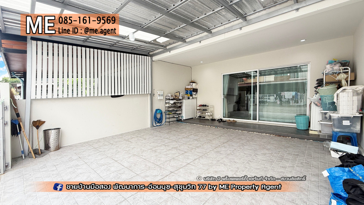 For SaleTownhomePattanakan, Srinakarin : 2-story townhouse for sale, Willet Light Pattanakarn 38, large plan, near Pattanakarn - On Nut - Srinakarin, call 064-954-9619 (TF36-20)