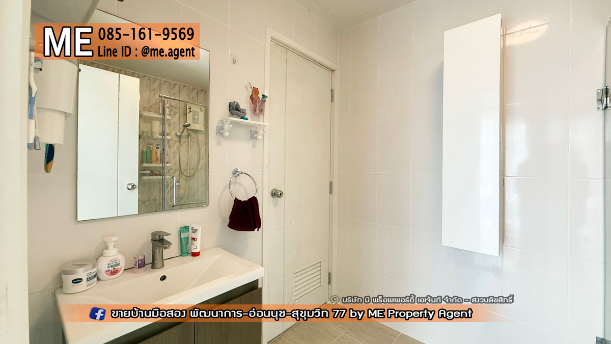 For SaleTownhomePattanakan, Srinakarin : 2-story townhouse for sale, Willet Light Pattanakarn 38, large plan, near Pattanakarn - On Nut - Srinakarin, call 064-954-9619 (TF36-20)