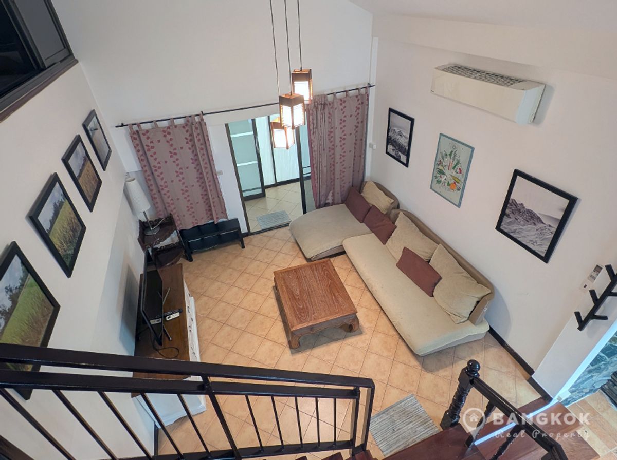 ให้เช่าบ้านมีนบุรี-ร่มเกล้า : Sammakorn Village | 2 +1 Bed Townhouse with Patio Garden