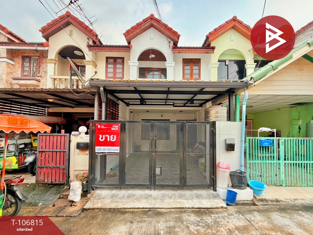 For SaleTownhomeLadprao101, Happy Land, The Mall Bang Kapi : Townhouse for sale Pim Thong Village, Lat Phrao 101, Bang Kapi, Bangkok