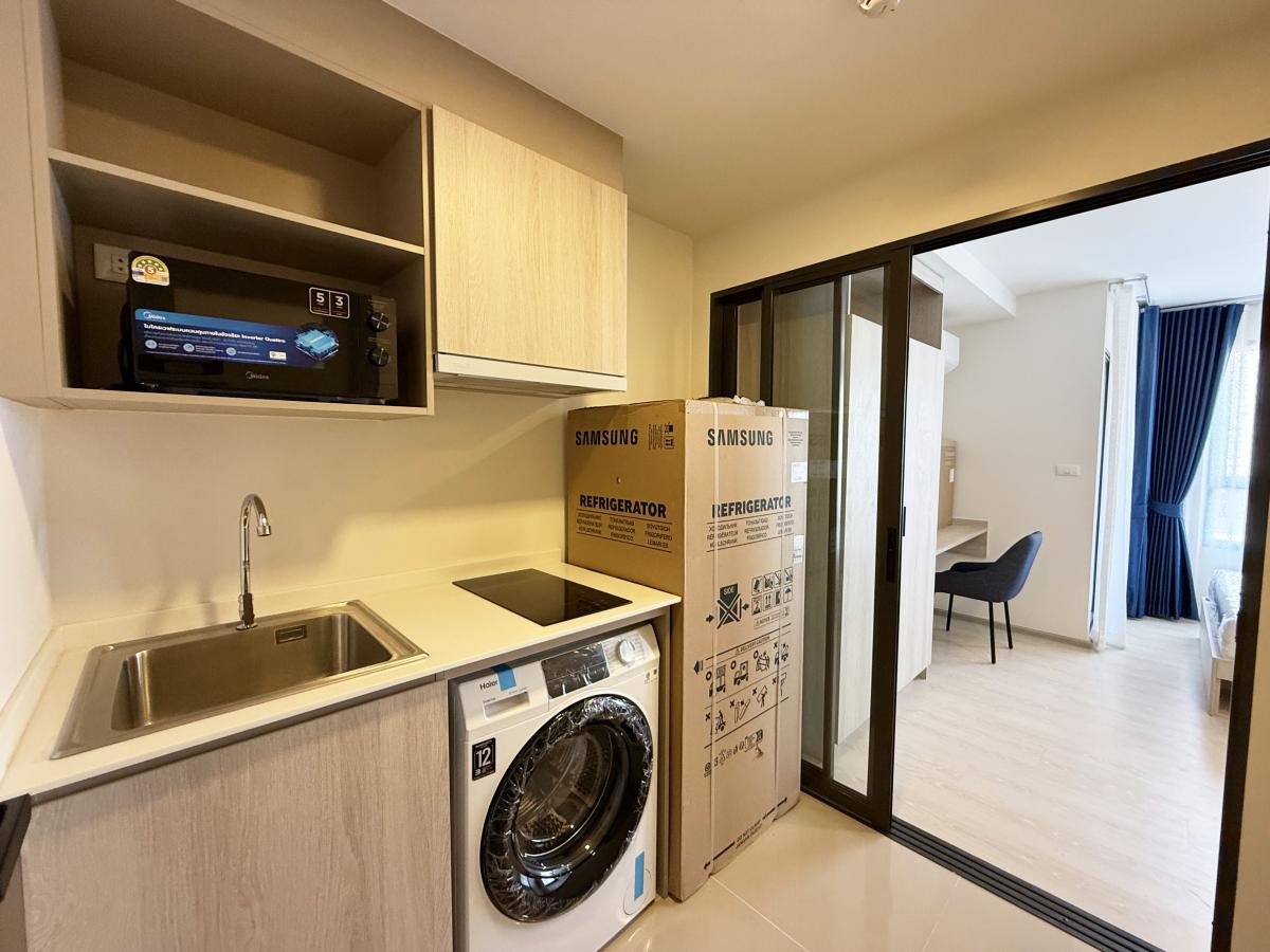 ให้เช่าคอนโดลาดกระบัง สุวรรณภูมิ : ให้เช่า Condo Low rise  ชั้น 2 ปลอดภัย ห้องใหม่ + เครื่องใช้ไฟฟ้า พร้อมอยู่!
