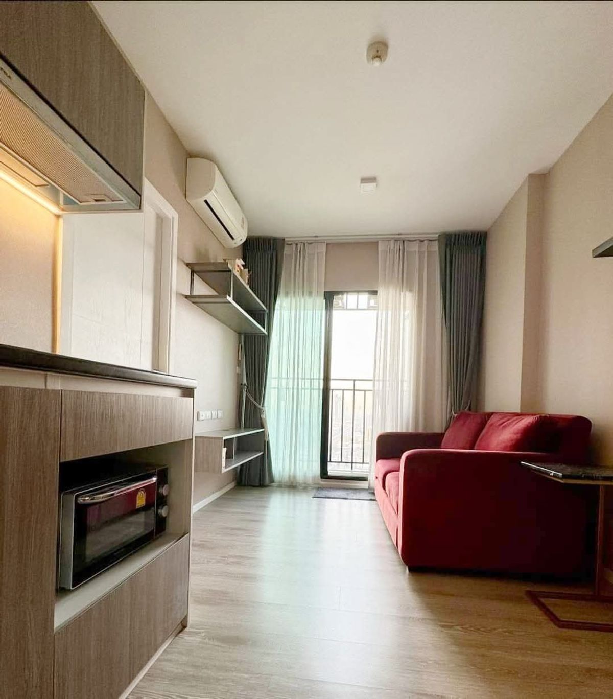 For RentCondoSamut Prakan,Samrong : 🍀 Condo for rent Kensington Sukhumvit Thepharak 1, high bed, beautiful view, beautiful decorated room, has a digital door washing machine, only 7500-