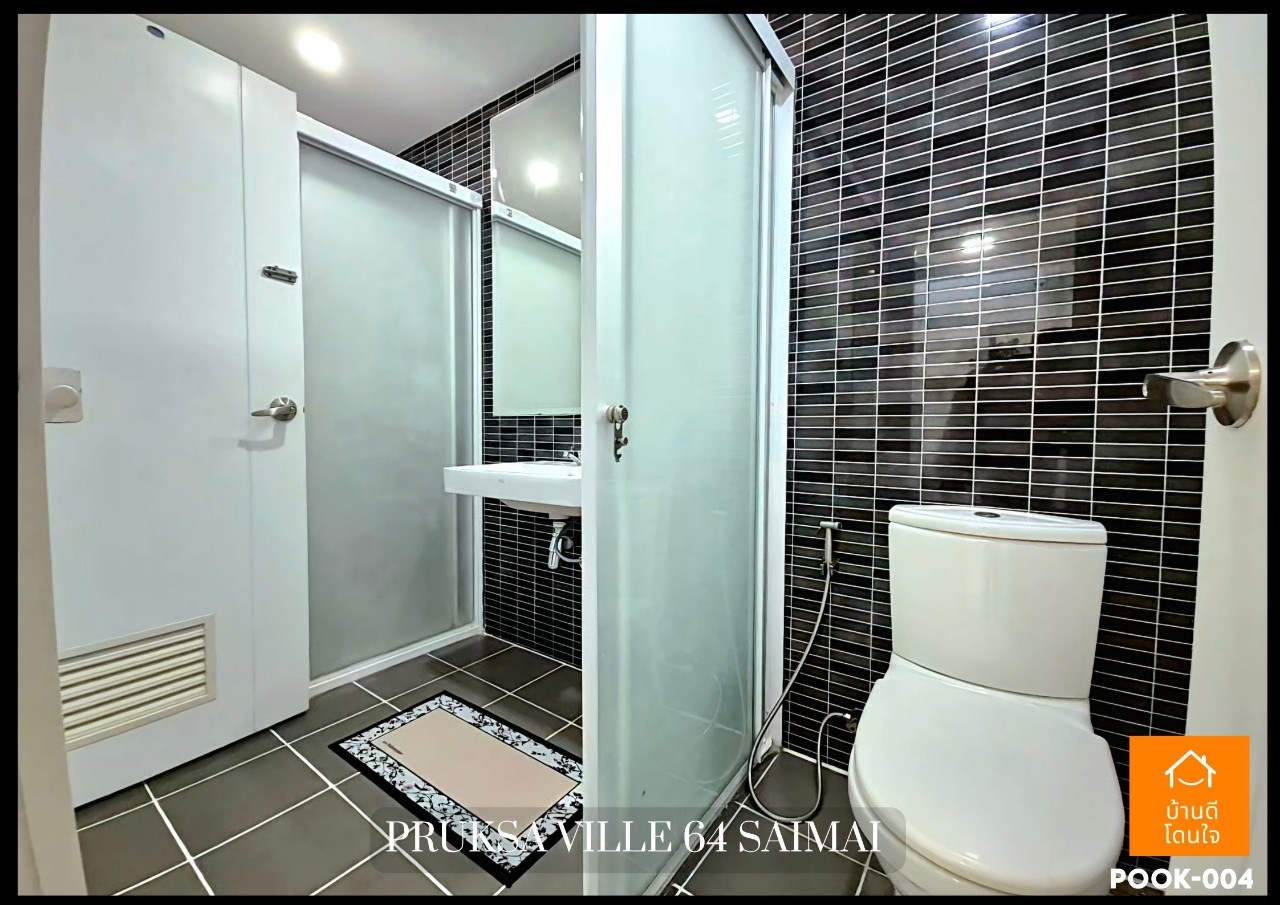 For SaleTownhomeNawamin, Ramindra : Dont miss !! Townhome Pruksa Ville 64 Sai Mai Sai (22 sq.w.) 3 bedrooms, 2 beautiful water