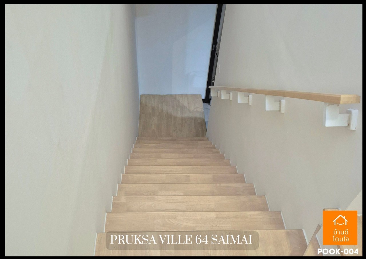 For SaleTownhomeNawamin, Ramindra : Dont miss !! Townhome Pruksa Ville 64 Sai Mai Sai (22 sq.w.) 3 bedrooms, 2 beautiful water