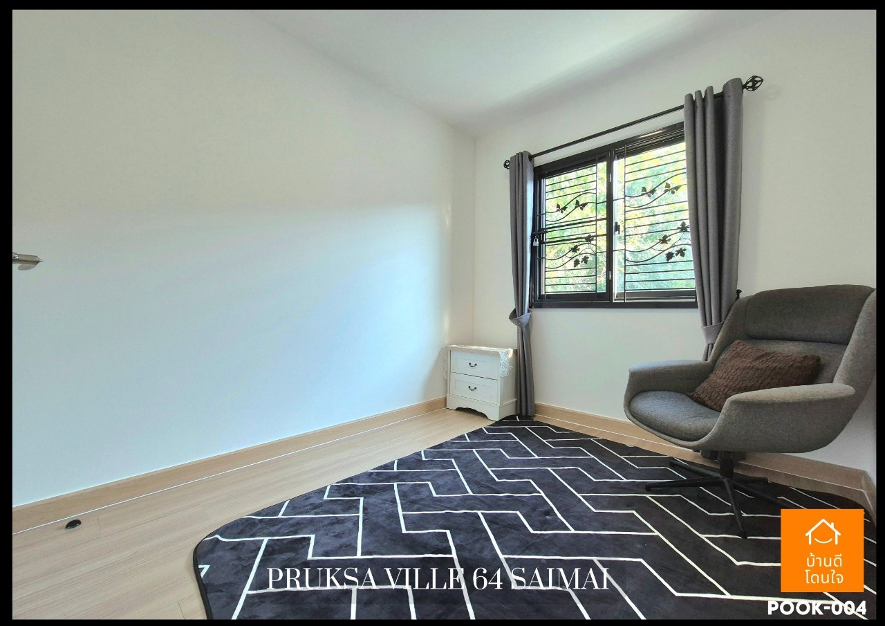 For SaleTownhomeNawamin, Ramindra : Dont miss !! Townhome Pruksa Ville 64 Sai Mai Sai (22 sq.w.) 3 bedrooms, 2 beautiful water