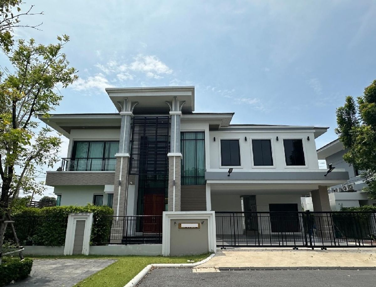 ให้เช่าบ้านพระราม 2 บางขุนเทียน : For Rent ให้เช่าบ้านเดี่ยว บ้านหรู 2 ชั้น โครงการ เดอะ พาวิลล่า The Pavilla กาญจนาภิเษก-บางบอน พระราม 2 / บ้านสวยมาก / หน้าบ้านวิวสวน / หลังใหญ่ 126 ตารางวา / เฟอร์นิเจอร์ครบ / อยู่อาศัย Chinese Welcome