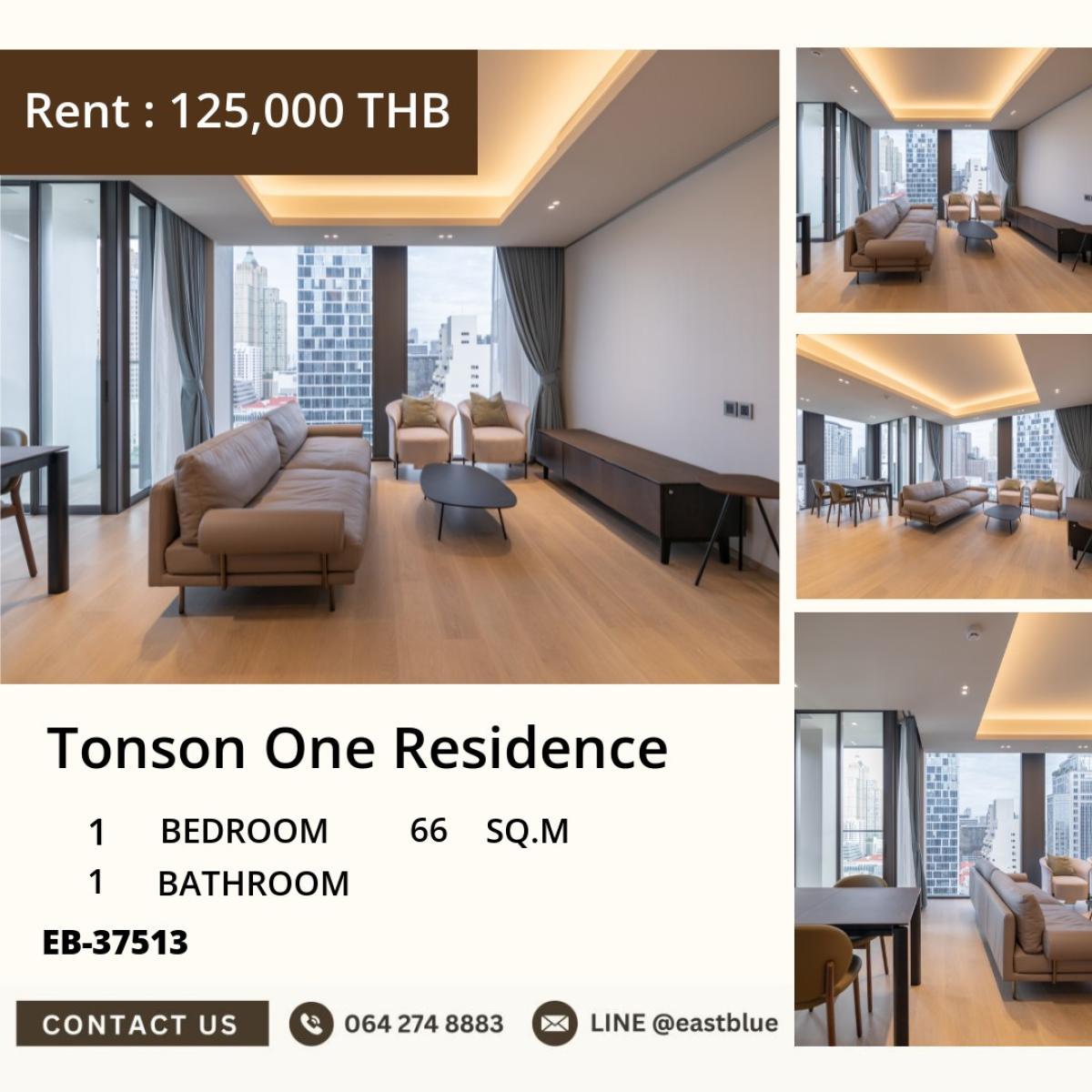 For RentCondoWitthayu, Chidlom, Langsuan, Ploenchit : Rent a luxurious condo Tonson One 66 sq.m. near BTS Chidlom
Price only 125,000 Baht/month with complete amenities!