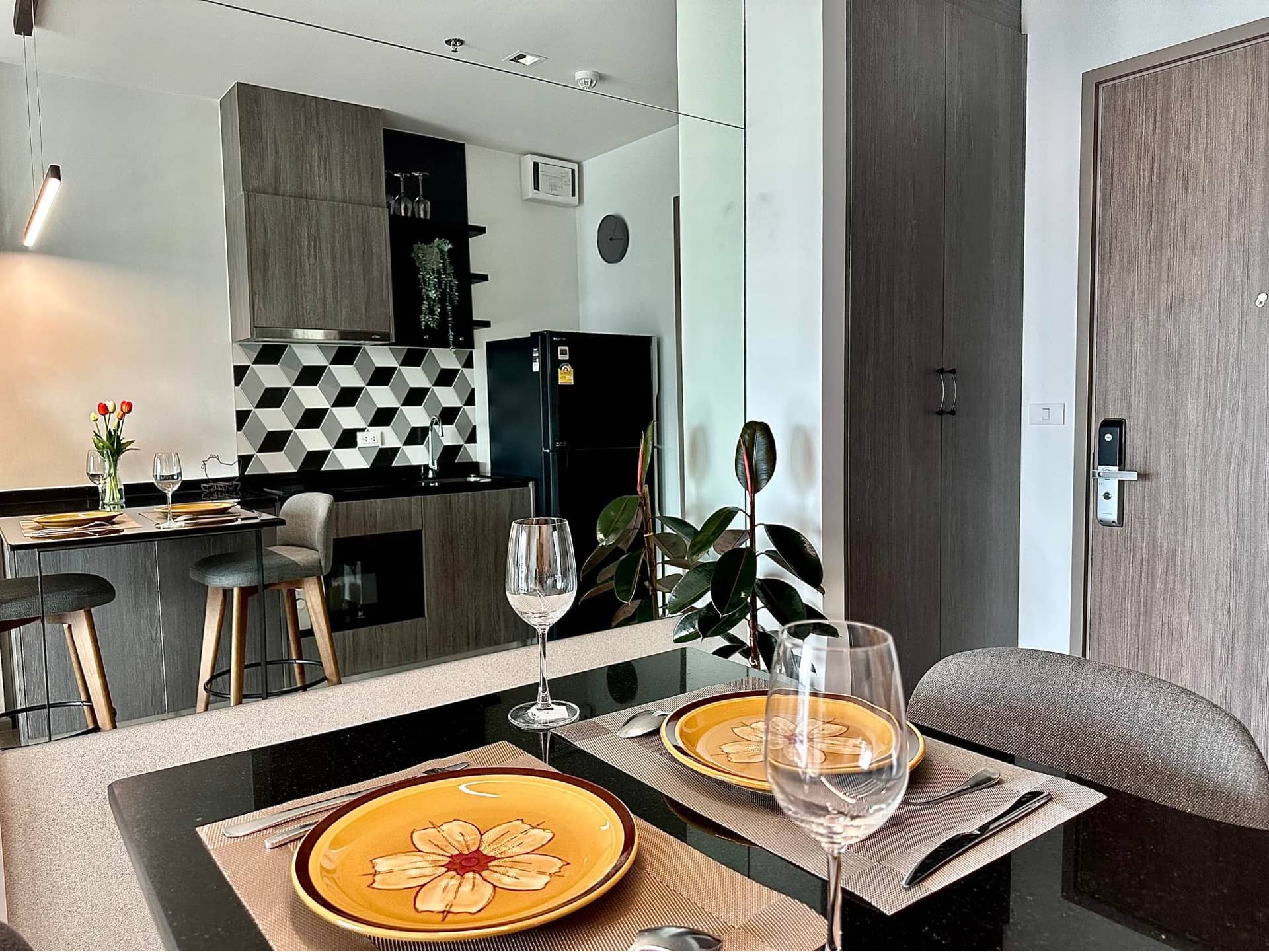 For RentCondoRama9, Petchburi, RCA : For rent ✨ The Base Phetchaburi - Thonglor ✨ Furniture and electrical appliances near BTS Thonglor