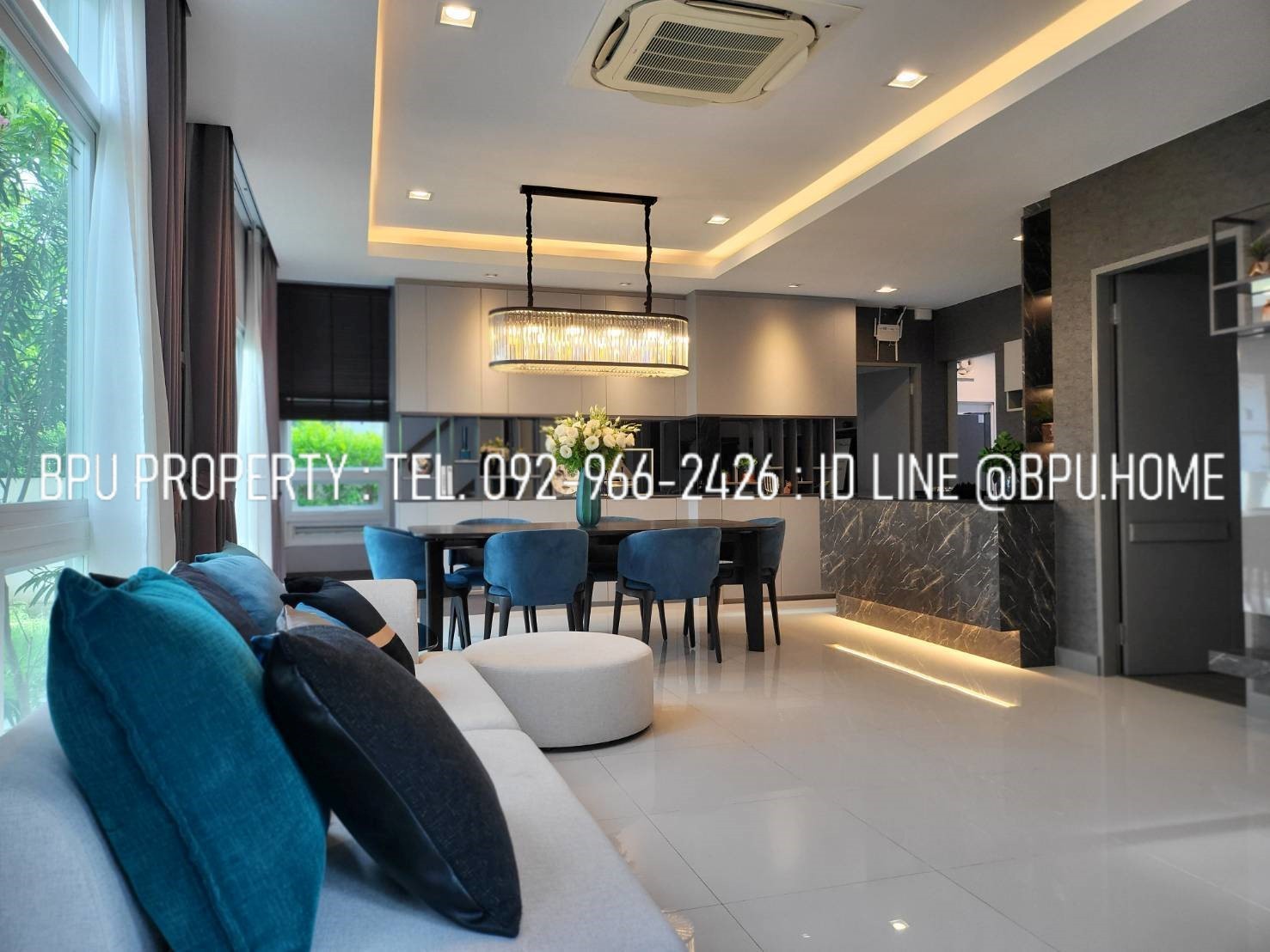 ให้เช่าบ้านบางนา แบริ่ง ลาซาล : **4 Bedrooms Single House for Rent ** Mantana 2 Bangna km.7 near Mega Bangna