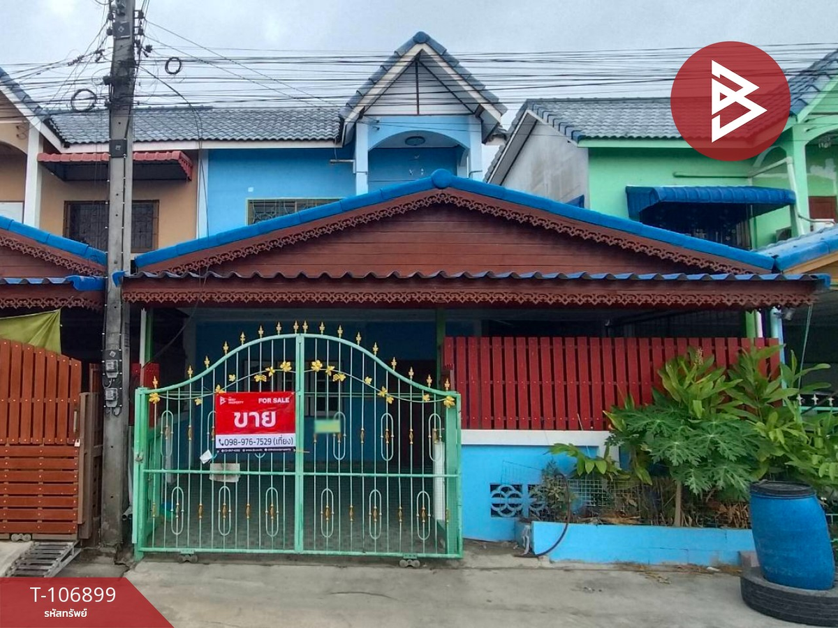 For SaleTownhomeAyutthaya : Selling a townhouse behind the edge Sukjai Phatthana Village Ayutthaya