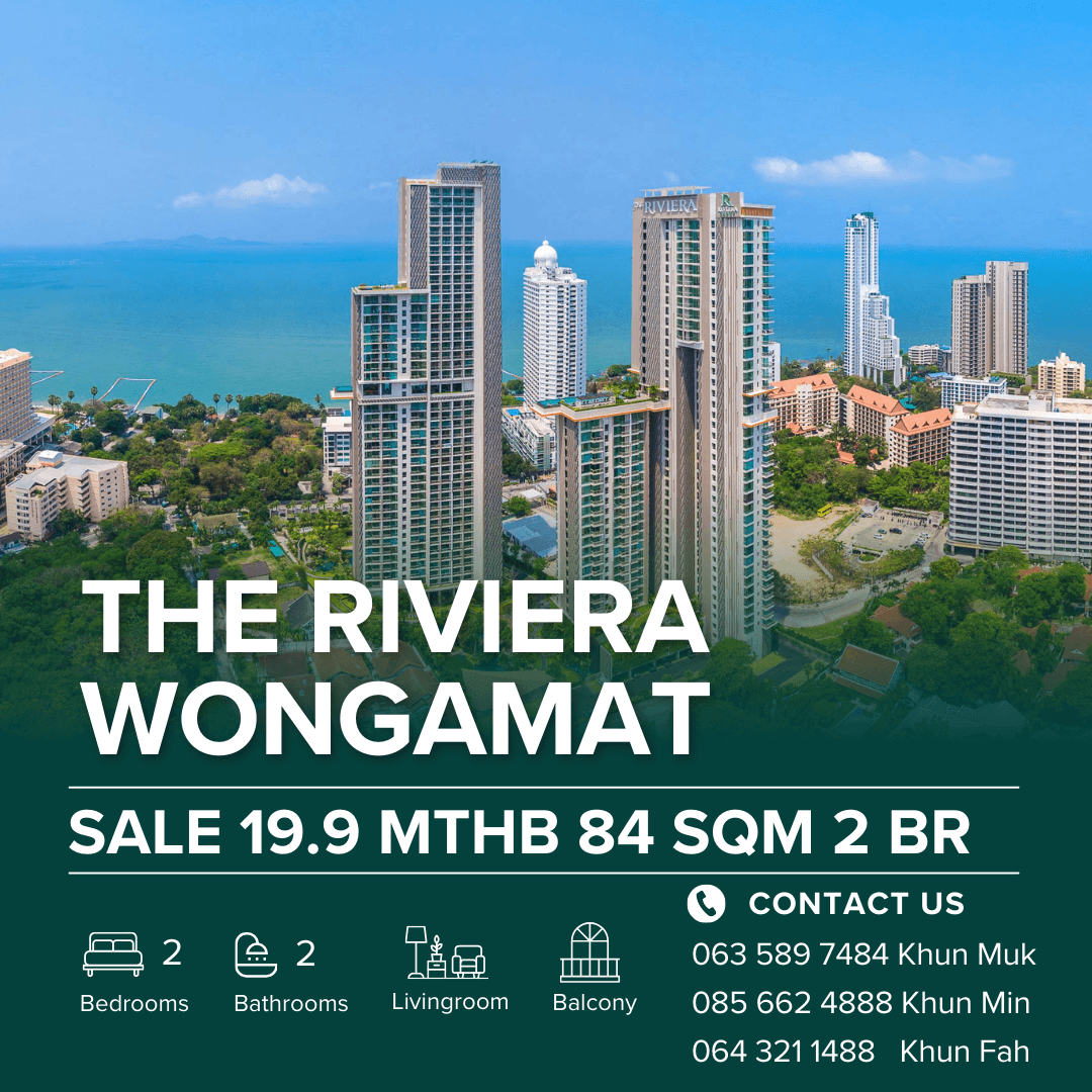 ขายคอนโดพัทยา บางแสน ชลบุรี สัตหีบ : 🏖️✨ The Riviera Wongamat For Sale– 2 Bedroom Luxury Seaview Condo! ✨| 19.9 MB | 84 Sqm.🏖️