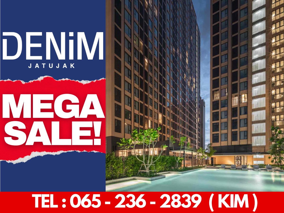 ขายคอนโดสะพานควาย จตุจักร : 𝗛𝗢𝗧 𝗗𝗘𝗔𝗟 🔥 𝗗𝗘𝗡𝗜𝗠 𝗝𝗔𝗧𝗨𝗝𝗔𝗞  𝟮.𝟴𝟵 ล้าน* 𝟭ห้องนอน𝟭ห้องน้ำ𝟮𝟴 ตร.ม.📱𝟬𝟲𝟱-𝟮𝟯𝟲-𝟮𝟴𝟯𝟵