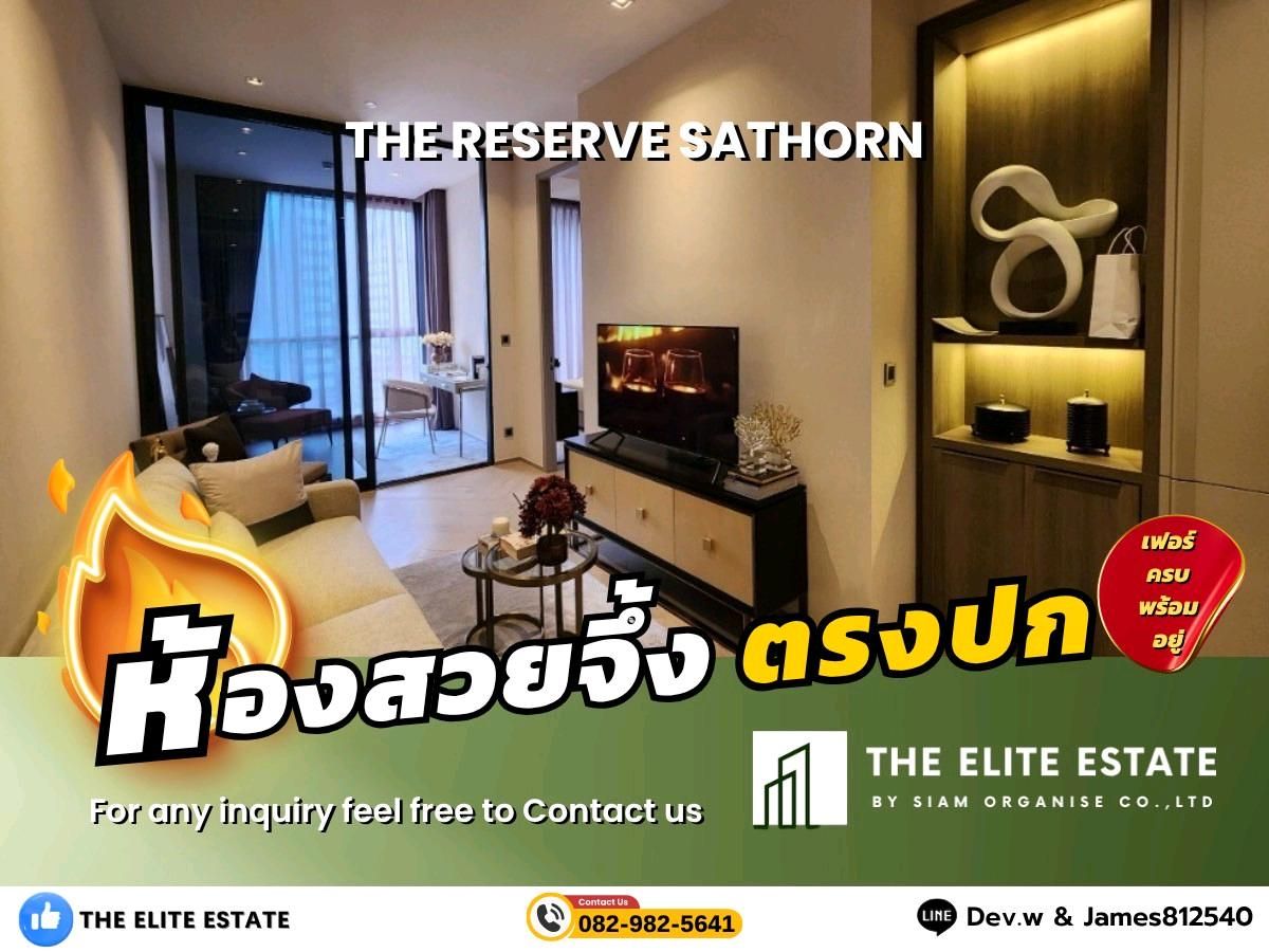 For RentCondoSathorn, Narathiwat : 🐲✨Nice room for rent🐲✨The Reserve Sathorn