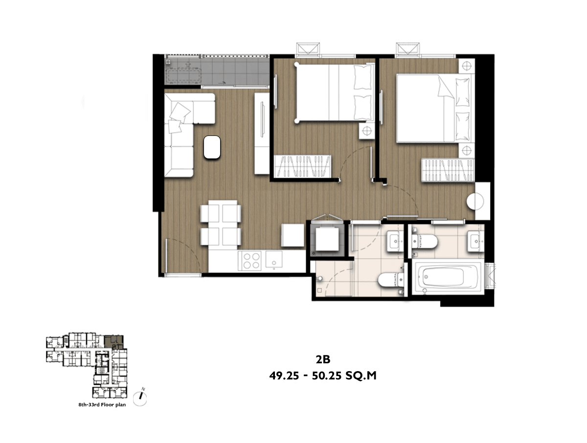 For SaleCondoBang Sue, Wong Sawang, Tao Pun : The Privacy Interchange Interchange 📍 Sell 2 bedrooms, 50 sq.m., wide, with only 5.19 upper bathtub.