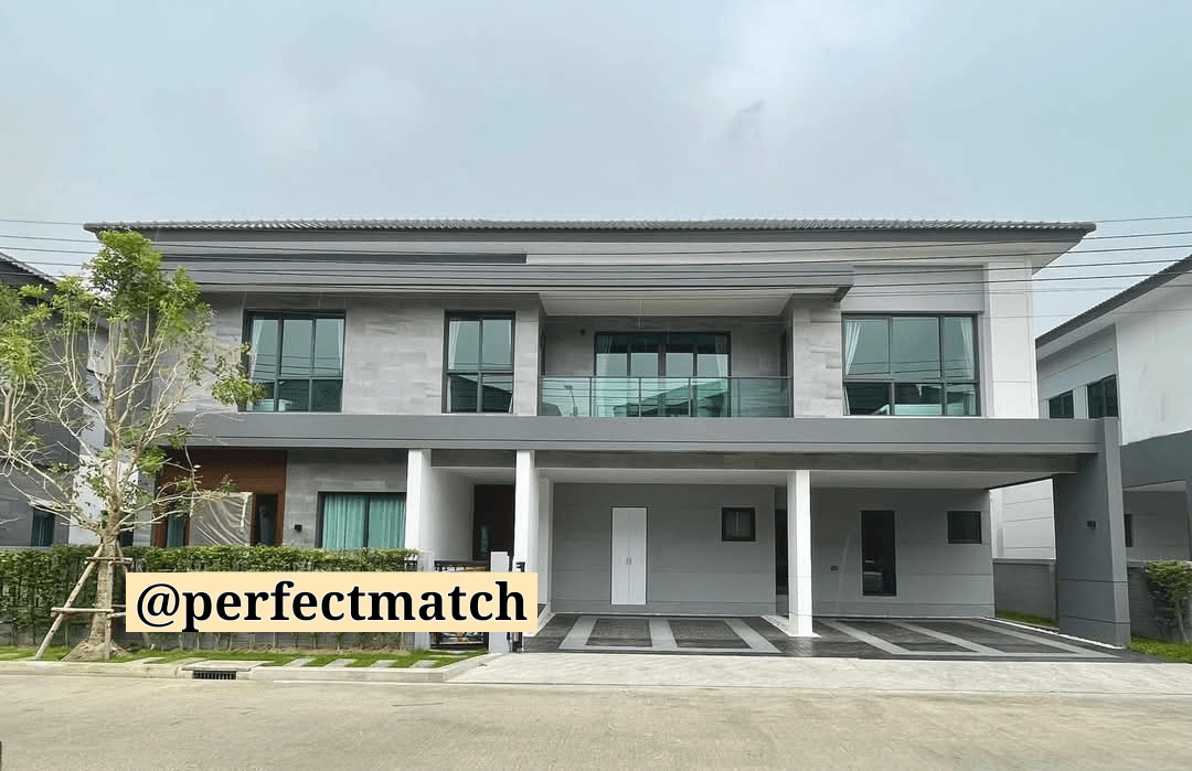 ให้เช่าคอนโดสะพานควาย จตุจักร : For rent, single house, The City Bangna, size 416 sq.m., 5 bedrooms, parking for 4 cars, special plot near the clubhouse, luxuriously decorated, adding elegance to the residents