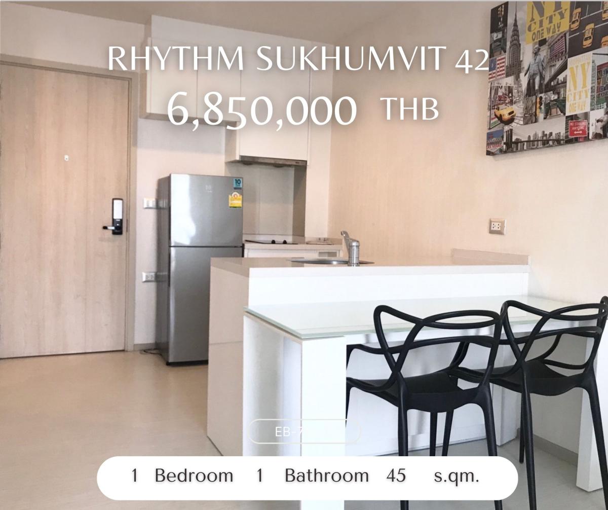 For SaleCondoSukhumvit, Asoke, Thonglor : Rhythm Sukhumvit 42 Condo near Gateway Ekkamai, high price