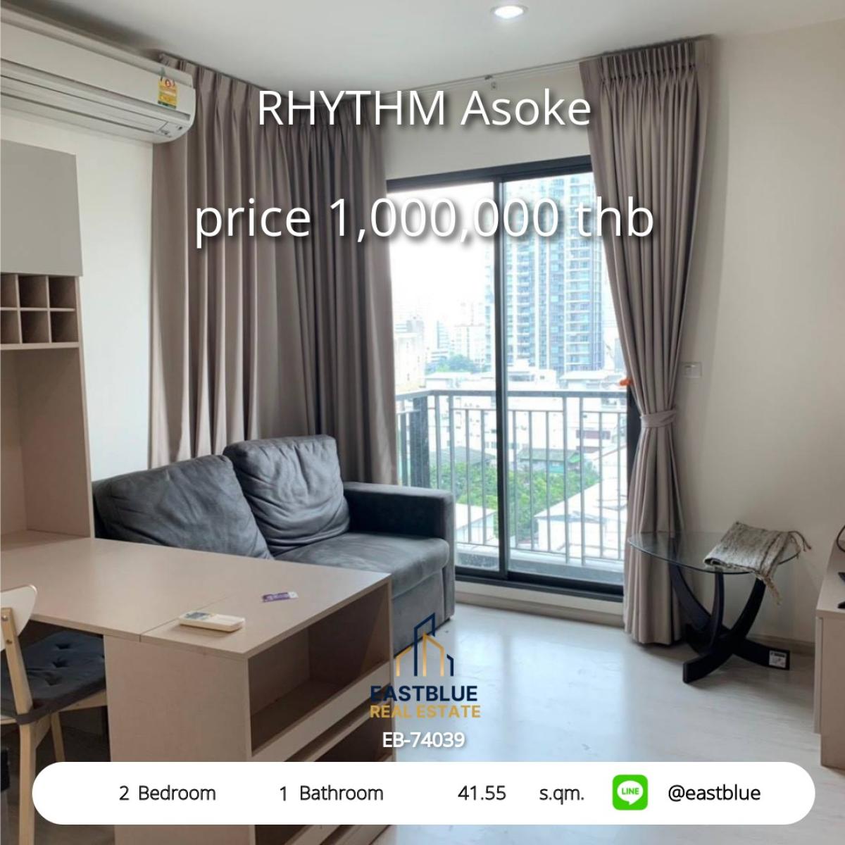 For SaleCondoRama9, Petchburi, RCA : ✨ ขายคอนโดหรูใจกลางเมือง RHYTHM Asoke - สะดวกสบาย ใกล้ MRT พระราม 9! ✨