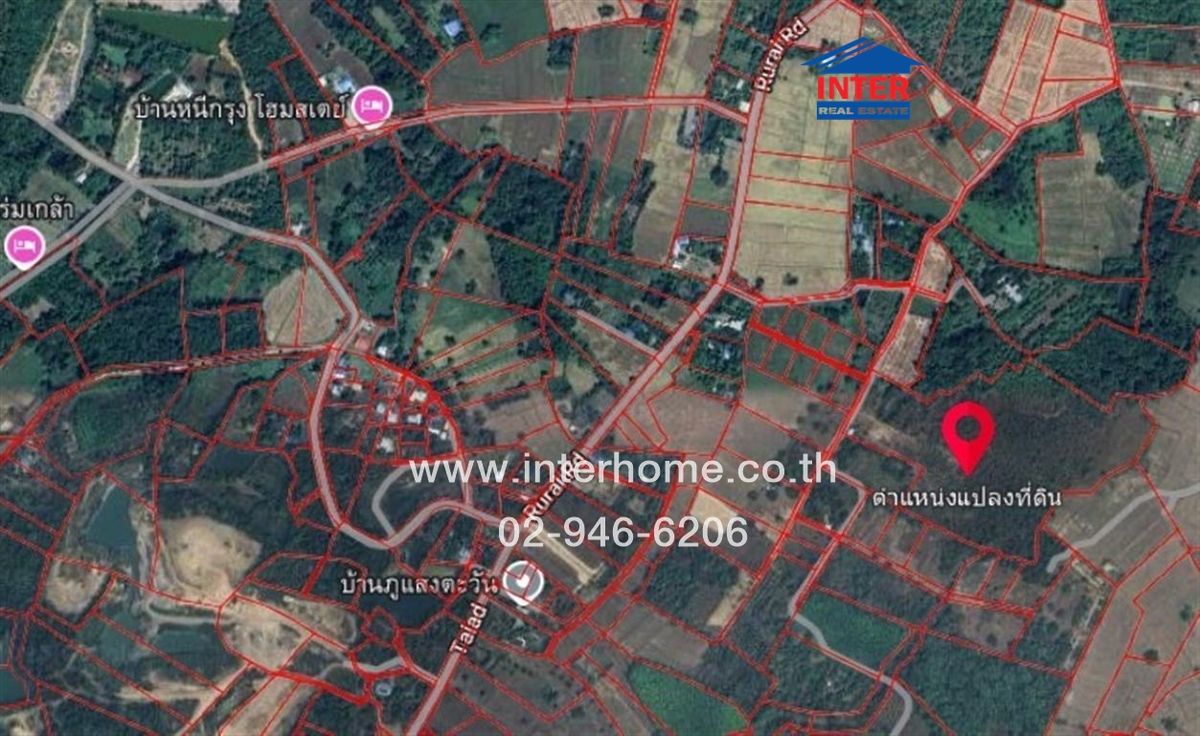 For SaleLandNakhon Nayok : 40 Rai 49.9 sq.w. Land, empty land near Ban Nong Saeng School Near Ban Nong Saeng School, Market Road, Rural Road 3239 Pak Phli, Nakhon Nayok