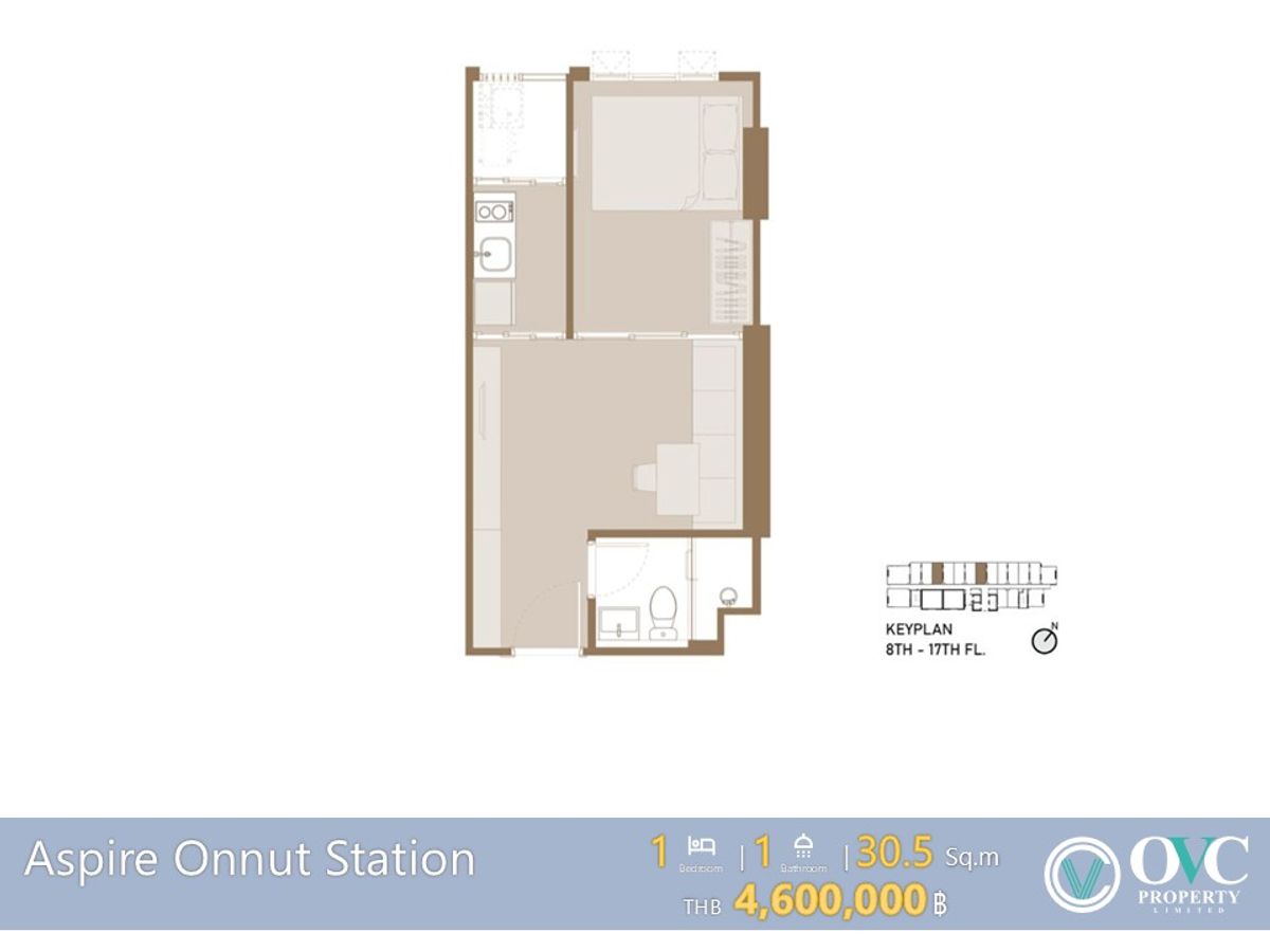 ขายคอนโดอ่อนนุช อุดมสุข : ขายใบจอง @Aspire Onnut Station [BTS Onnut]