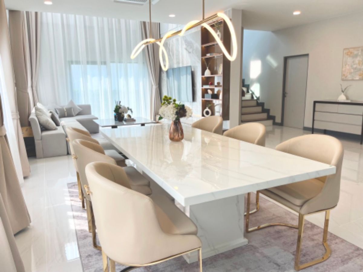 For RentHouseBangna, Bearing, Lasalle : Detached house for rent 🔥 The City Bangna 🔥 4 bedrooms, 5 bathrooms, convenient to travel near Mega Bangna