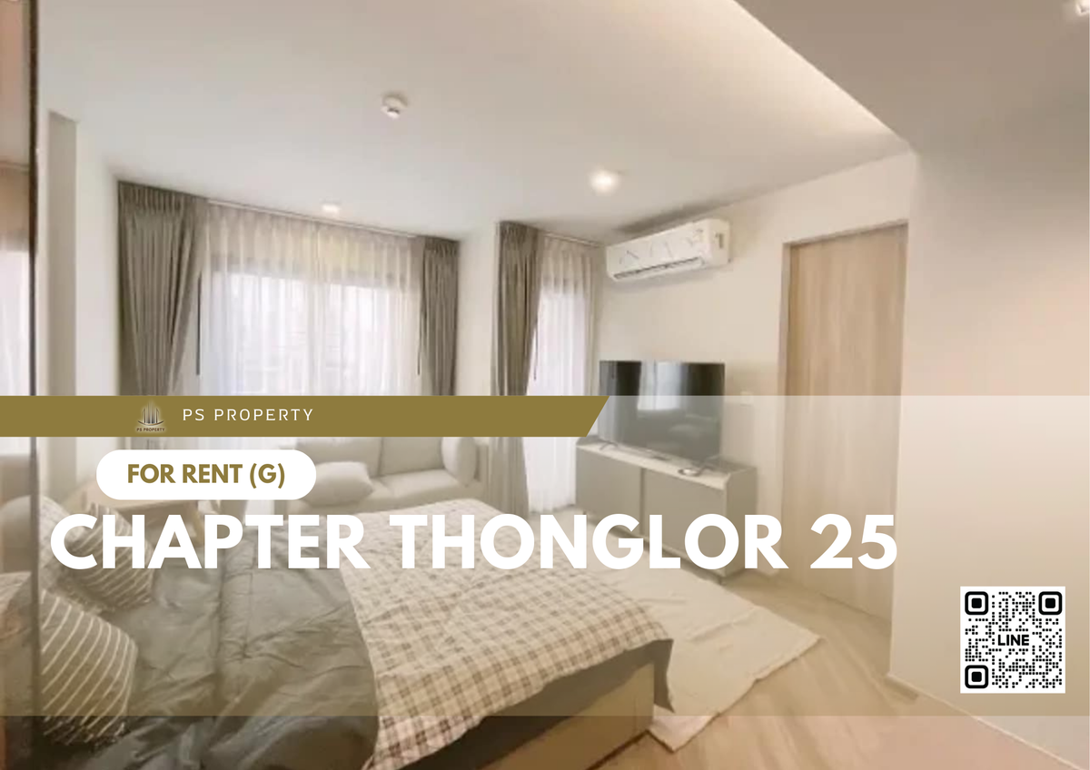For RentCondoSukhumvit, Asoke, Thonglor : Rent 📍 Chapter Thonglor 25 📍 Near BTS Thonglor, furniture and electrical appliances