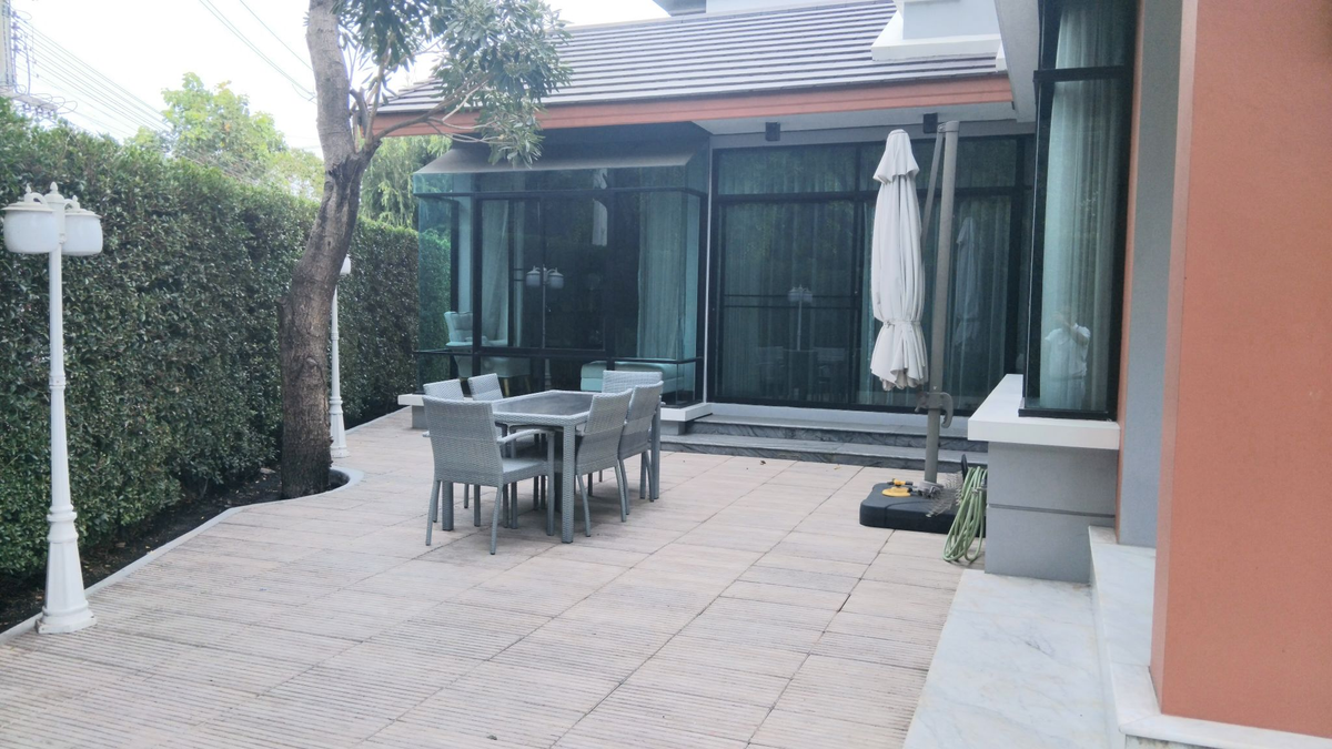 ขายบ้านพระราม 2 บางขุนเทียน : ขายบ้าน The Grand Rama 2 เนื้อที่ 145 ตรว.#แถมระบบโซล่าร์เซลส์  ราคา 29.50 ลบ. #หัวมุม #ตกแต่งสุดหรู #โซนCourtYard พื้นที่ใช้สอย 451 ตรม.