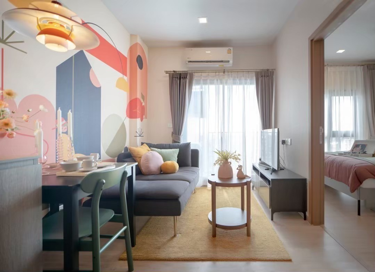 ขายคอนโดพัฒนาการ ศรีนครินทร์ : 🎉FOR SALE>> Metris Pattanakarn - Ekkamai>> ใกล้ BTS พระโขนง ขนาดหอ้ง 30 ตร.ม. เฟอร์นิเจอร์ครบ #LV-MO1466