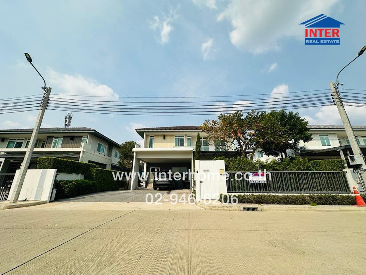 For SaleHouseNonthaburi, Bang Yai, Bangbuathong : 2 storey detached house, 83 sq.w., Manthana Village Ratchaphruek-Nakhon In near Central Plaza Westgate Kanchanaphisek Road Bang Kruai-Sai Noi Road, Bang Yai, Nonthaburi