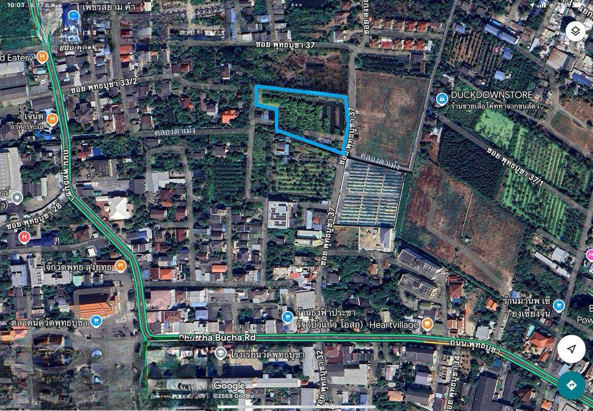 For SaleLandRathburana, Suksawat : Land for sale 4 rai, Soi Phuttha Bucha 37, potential location, near King Mongkut, Thonburi