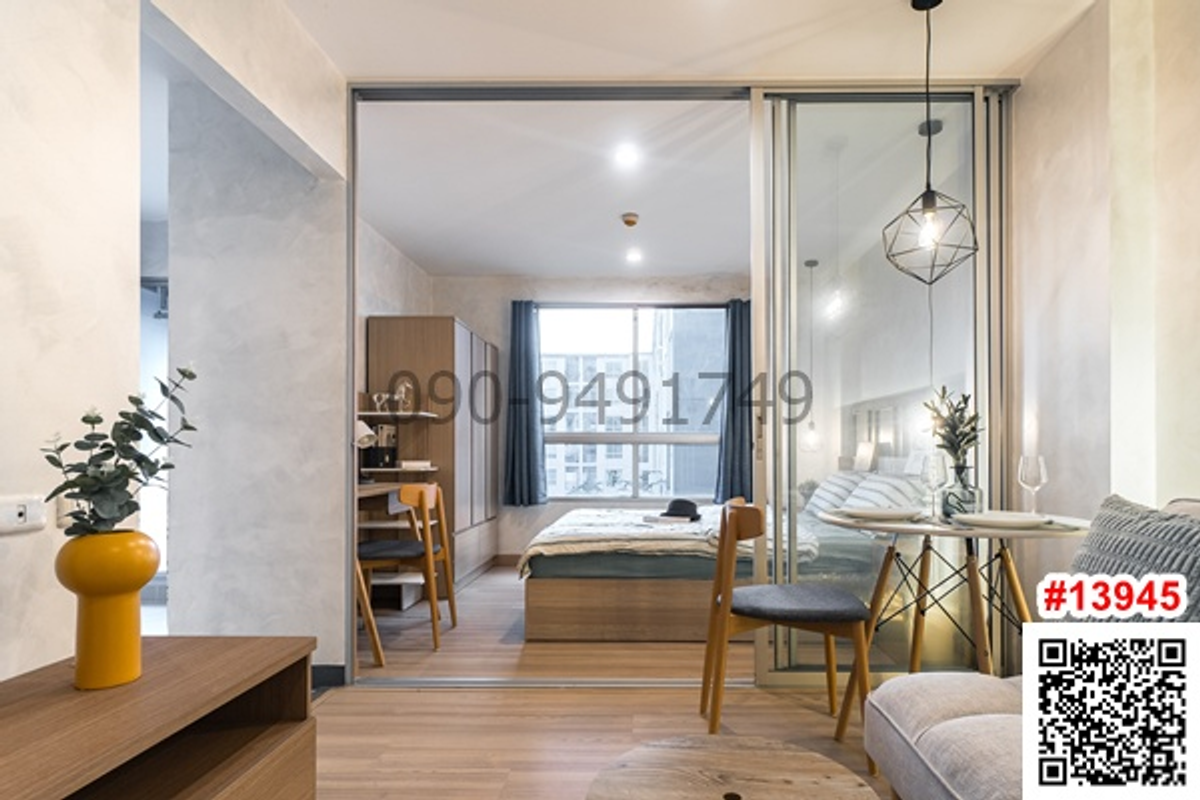 For RentCondoSeri Thai, Ramkhamhaeng Nida : Condo for rent, The Nich, ID, Serithai, Phase 1, beautiful room