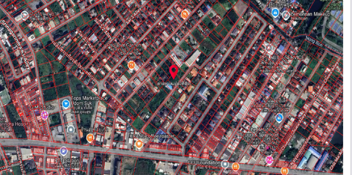 ขายที่ดินลาดกระบัง สุวรรณภูมิ : ขายที่ดิน ทำเลดี  เฉลิมพระเกียรติ ร.9 ซอย 13