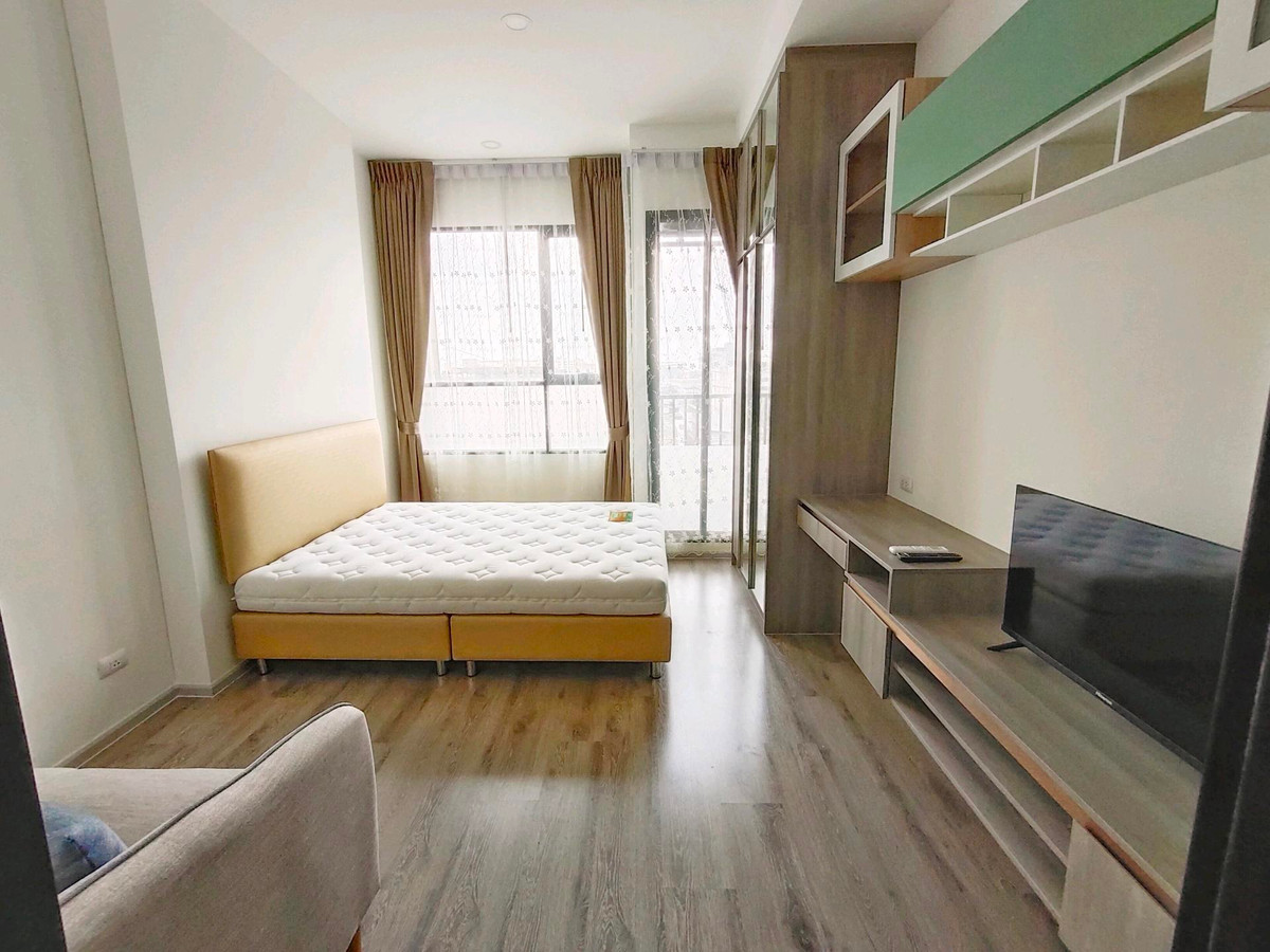 For RentCondoRamkhamhaeng, Hua Mak : [💥For rent] 𝐊𝐧𝐢𝐠𝐡𝐭𝐬𝐛𝐫𝐢𝐝𝐠𝐞 𝐜𝐨𝐥𝐥𝐚𝐠𝐞 𝐫𝐚𝐦𝐤𝐚𝐦𝐡𝐞𝐚𝐧𝐠  is a condo with furniture, good location near the BTS, ready to move in, welcome to make a reservation for viewing every day💞