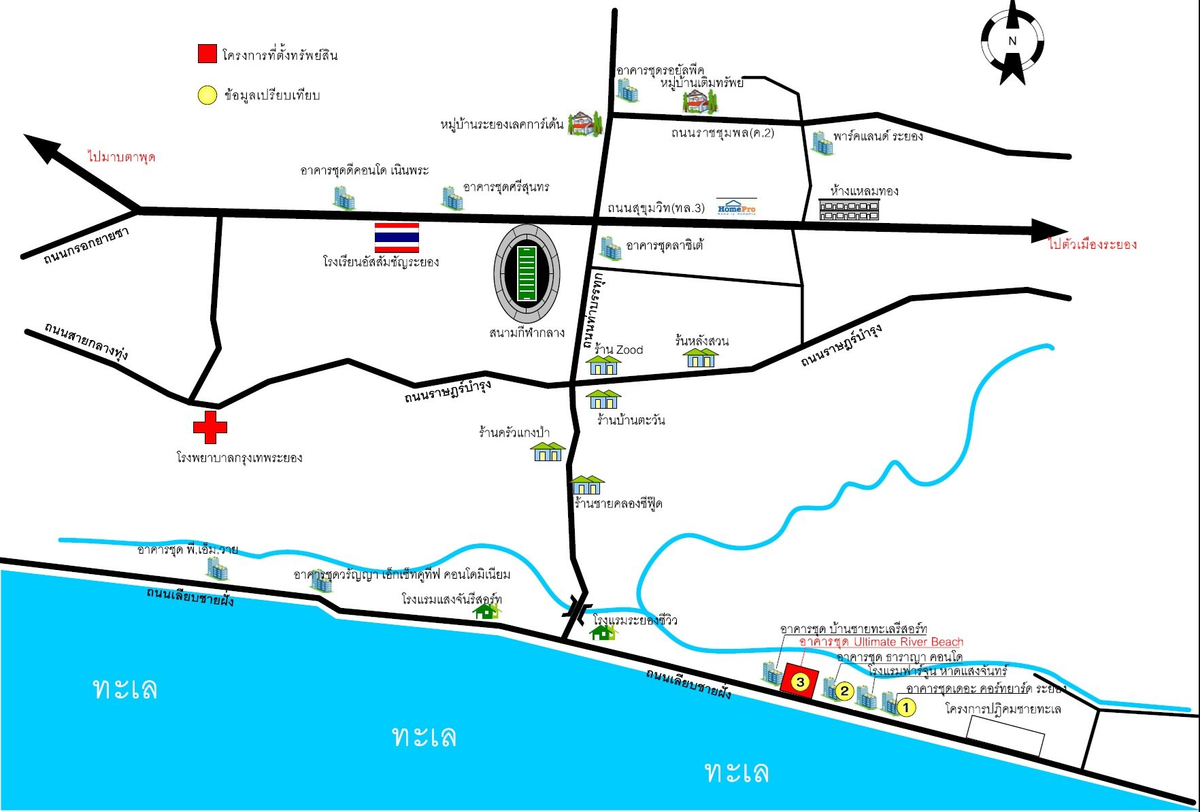 For SaleCondoRayong : Condo for sale, Di -Altime, River Beach, Condominium 23.36 sq.m., 1 bedroom, 1 water, 4th floor, sea view 🔥 Free 🔥 Rayong, Rayong