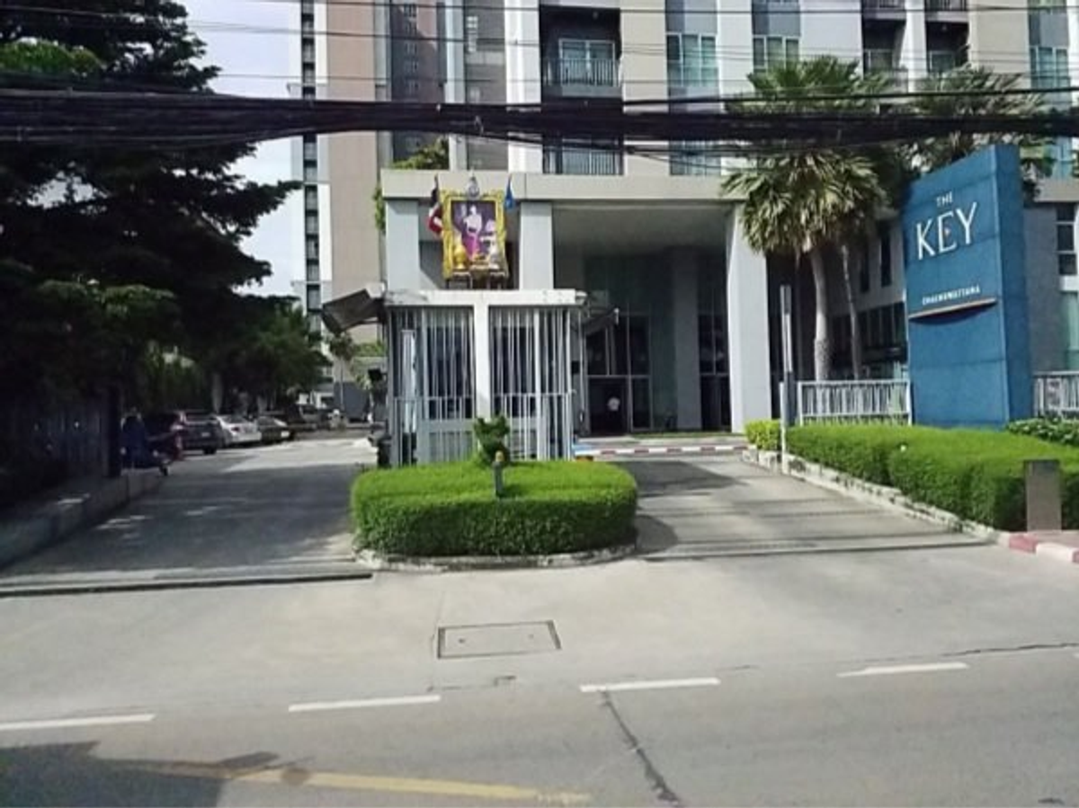 For SaleCondoChaengwatana, Muangthong : Condo for sale, The Key Chaeng Watthana, Floor 9 B1.17 sq.m., 1 bedroom, 1 water view