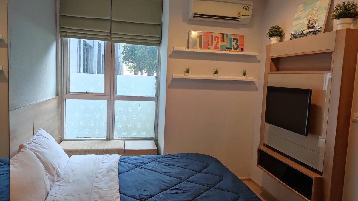For RentCondoOnnut, Udomsuk : Rhythm Sukhumvit 50, room for rent, size 35 sq m., 6th floor, near BTS On Nut.