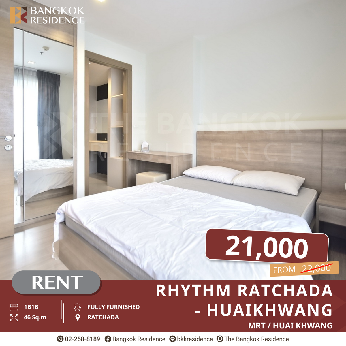 For RentCondoRatchadapisek, Huaikwang, Suttisan : RHYTHM Ratchada-Huaikhwang, Limited Special Units near MRT Huai Khwang