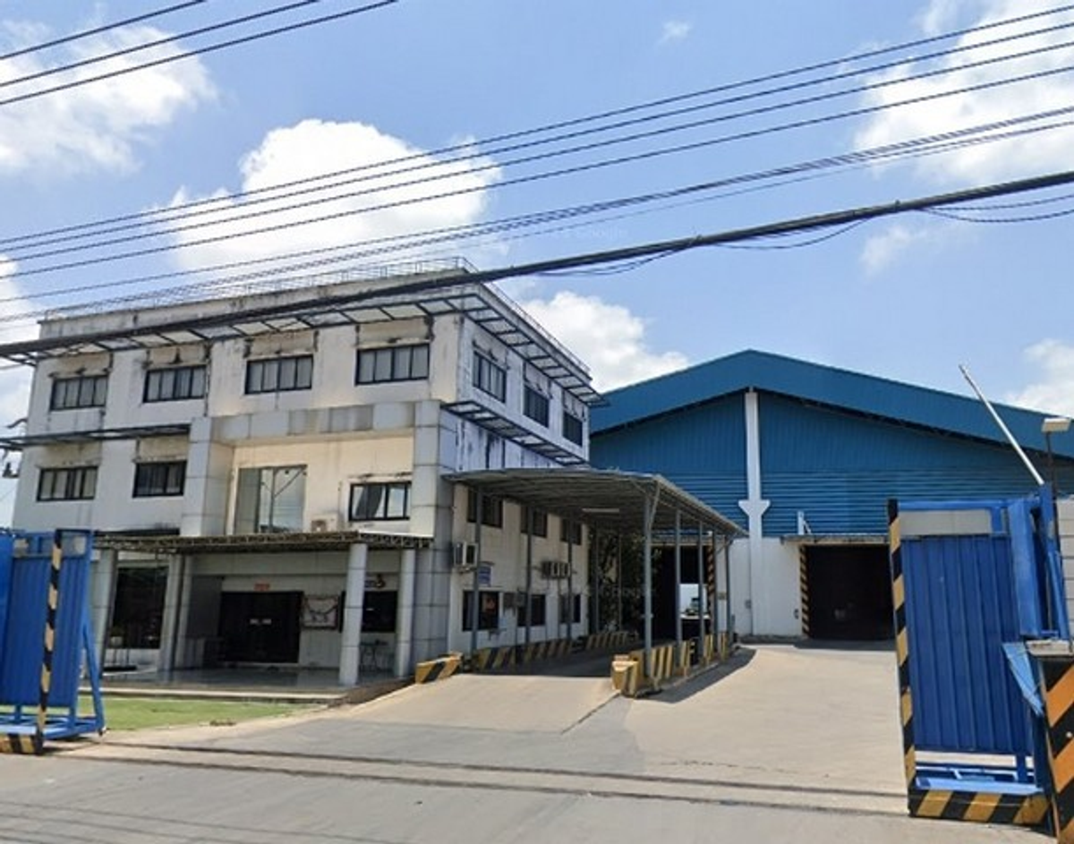 For RentWarehouseMahachai Samut Sakhon : RK622 for rent, warehouse, land 7 rai 330 sq.who (orange area) 5,000 sqm, office 3 floors, Rama 2 Workers House 18