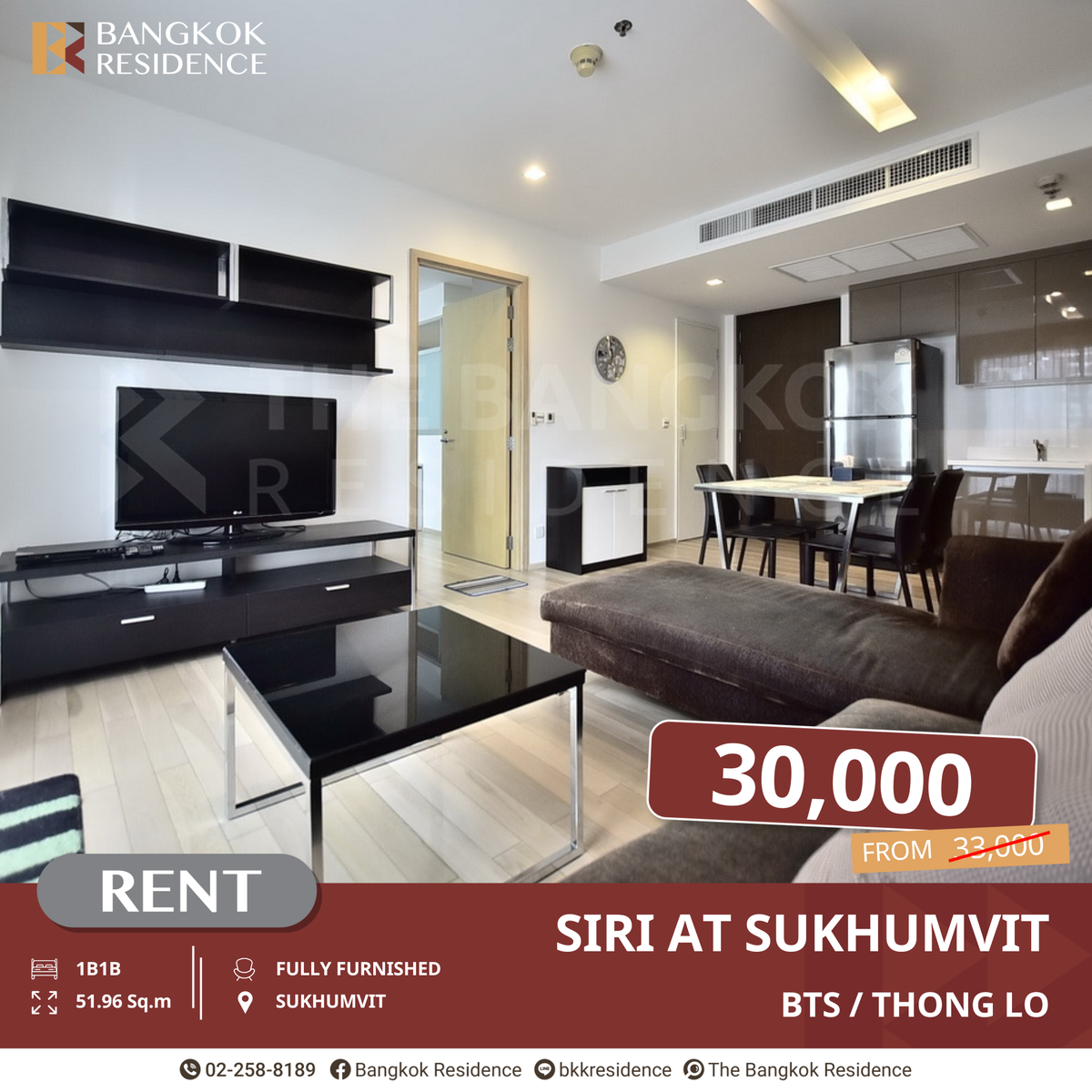 For RentCondoSukhumvit, Asoke, Thonglor : Siri At Sukhumvit, High-Rise Condo with Stunning Views near BTS Thong Lo