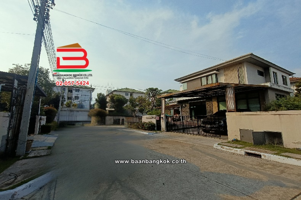 For SaleHouseRama 2, Bang Khun Thian : Detached house, Manthana Rama 2-Sea candle, area 107.9 sq.